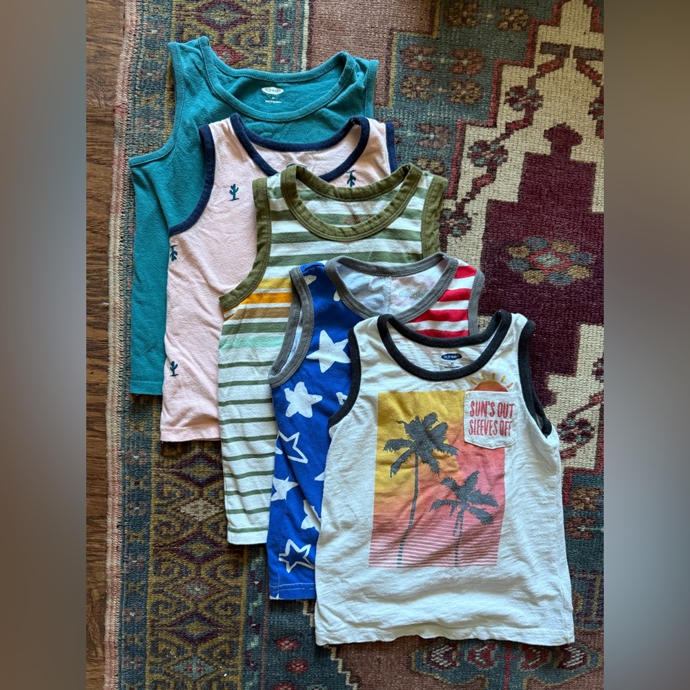 Lot of five 3T tank tops